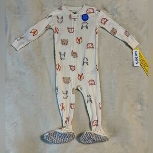 Carter’s Baby 1-Piece Animals 100% Snug Fit Cotton Footie Pajamas 18m